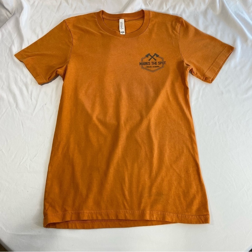 Bella Canvas Men’s Mark the Spot Opelika, Alabama Orange Tee